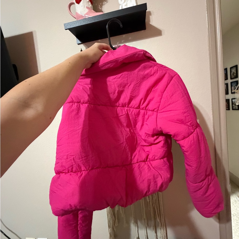 SHEIN Pink Puffer Jacket - Picture 2 of 2